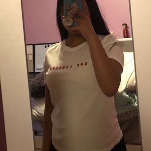 Brandy Melville White Angeles White Tee